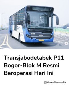 tranjakarta lewat perumahan the nature mutiara sentul